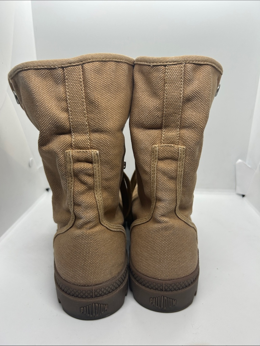Palladium Women’s Pampa Baggy Wax 02353-209 Woodlin Canvas Boots  Size 10 - Picture 7 of 13
